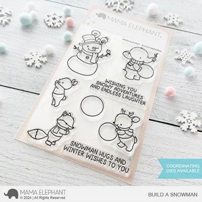 Mama Elephant Stempel - Build a Snowman